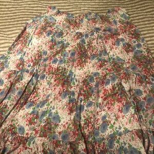 Floral circle skirt